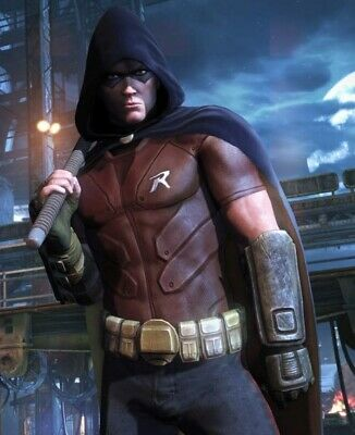 Batman Arkham City Robin Brown Leather Vest