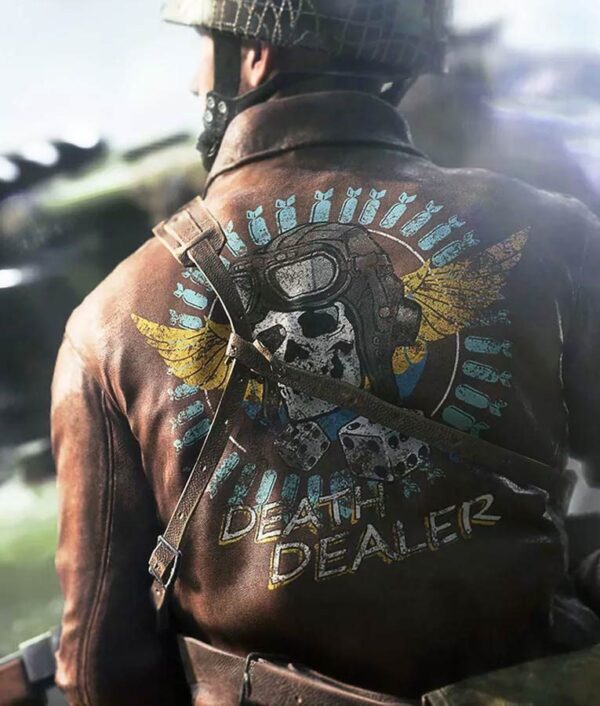 Battlefield 5 Brown Leather Death Dealer Bomber Jackets