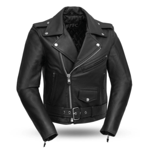 Bikerlicious Black Leather Motorcycle Jacket