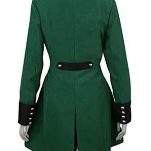 Black Butler Ciel Phantomhive Green Cotton Coat back