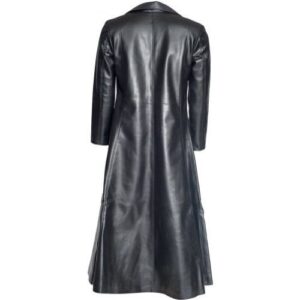Blade Trinity Wesley Snipes Genuine Red Lining Long Trench Blalck Coat