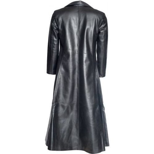 Blade Trinity Wesley Snipes Genuine Red Lining Long Trench Coat back