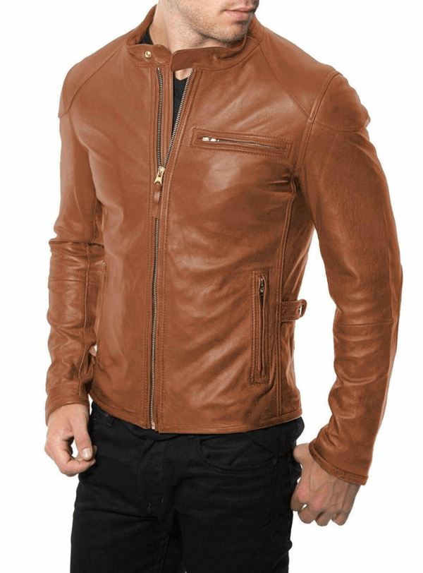 Boy Brown Leather Jacket