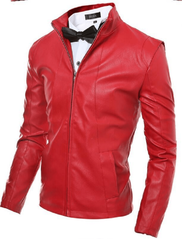 Boys Red Leather Jackets
