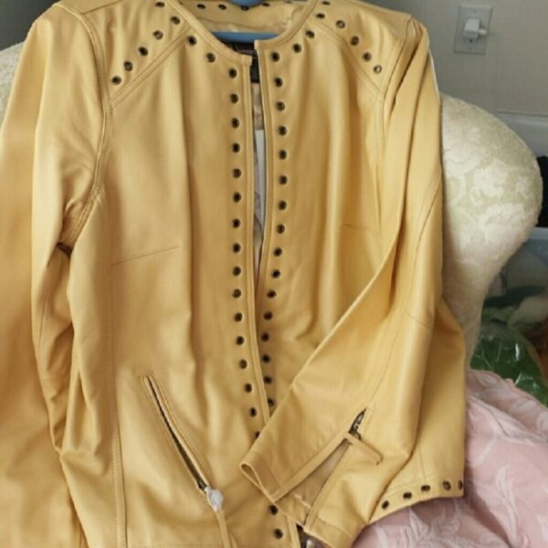 Bradley Bayou Yellow Leather Jacket