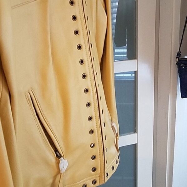 Bradley Bayou Yellow Leather Jackets