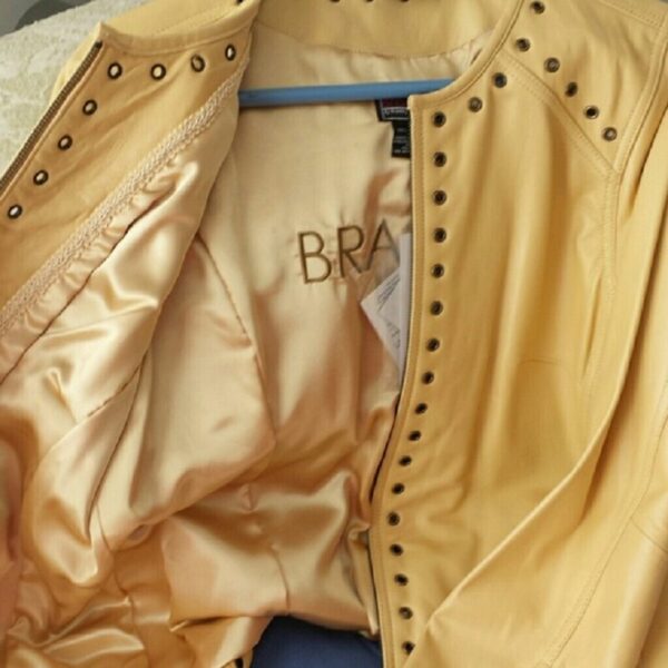 Bradley Bayou Yellow Leathers Jacket