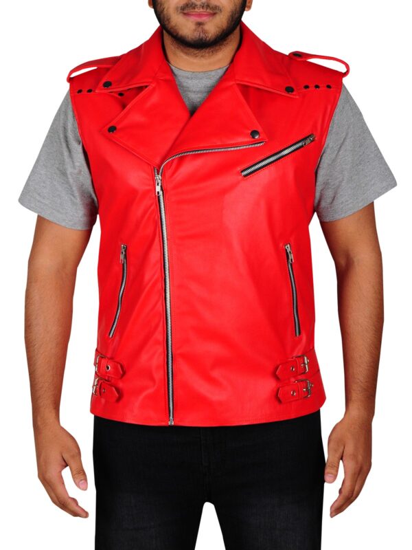 Brando Style Shinsuke Nakamura Leather Vest