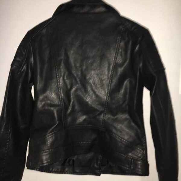 Brandy Melville Black Leather Jackets-Back