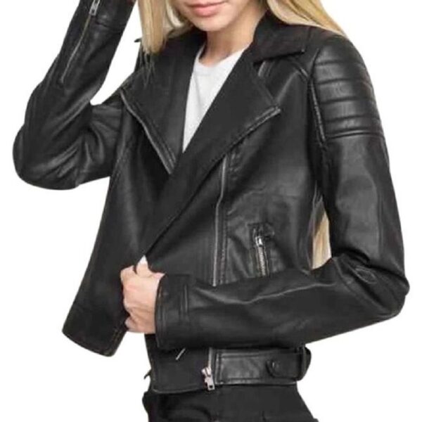 Brandy Melville Blacks Leather Jacket-1