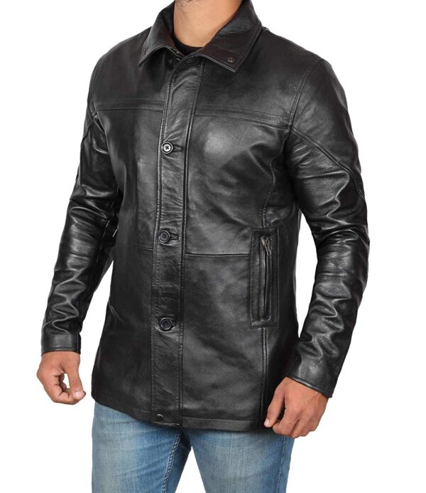 Bristol Genuine Black Leather Jacket