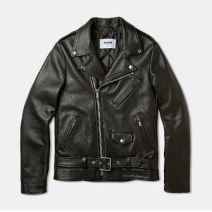 Buck Mason Moto Black Leather Jacket