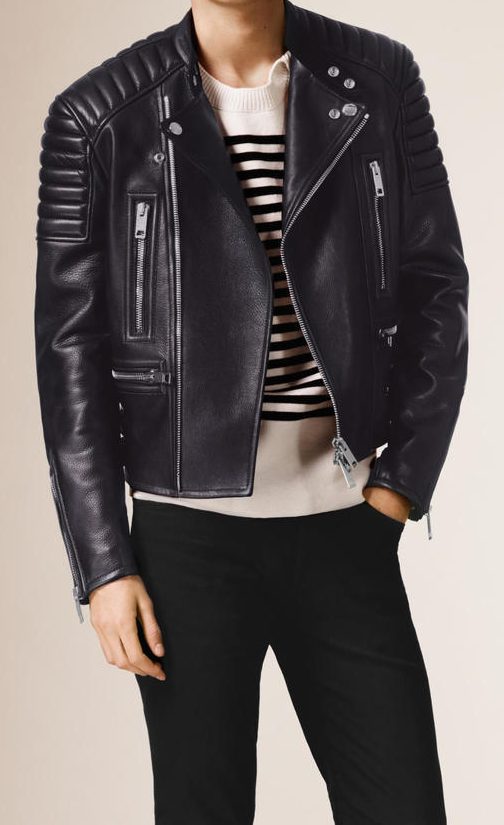 Burberry Leather Jacket - Right Jackets