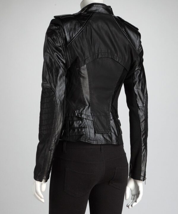 C.Luce Black Faux Leather Jackets