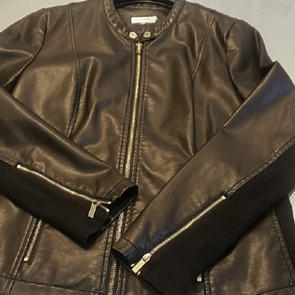 Women's Calvin Kleins Black Leather Jacket