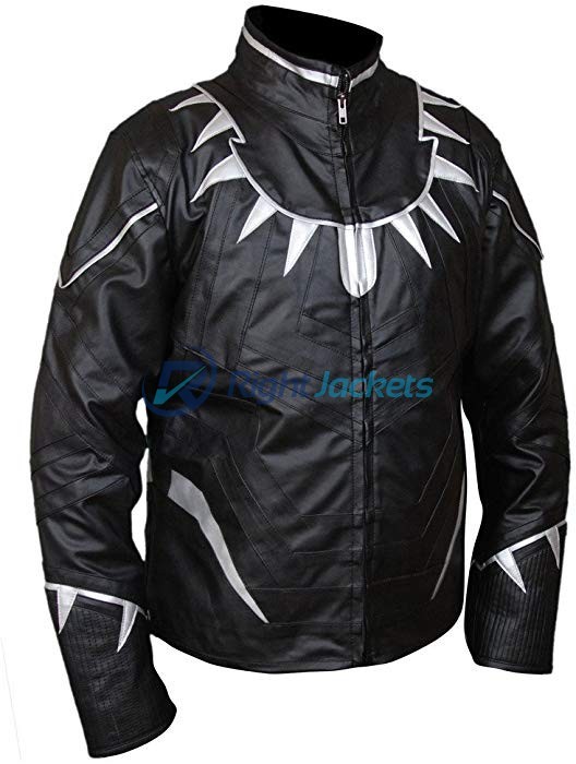 Captain America Civil War Black Panther Leather Jacket