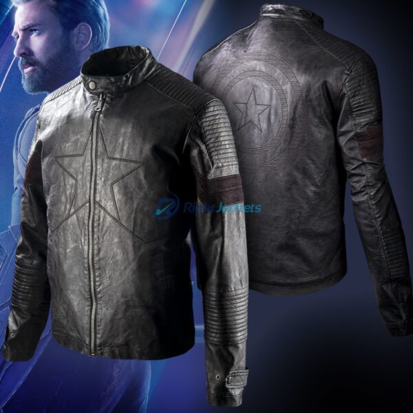 Captain America Premium Preorder Black Custom Jacket
