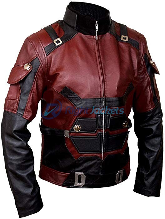 Charlie Cox Daredevil Matt Murdock Brown Leather Jacket
