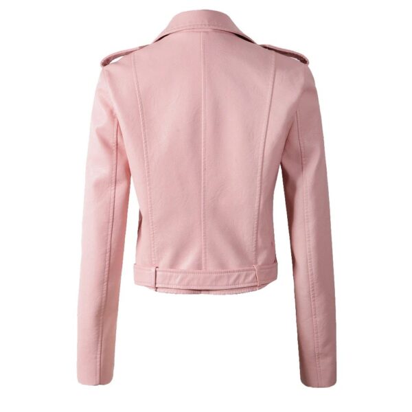 Light Pink Leather Jacket
