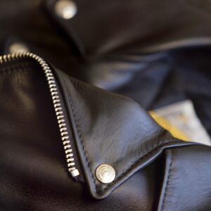 Classic Perfecto Steerhide Leather Black Motorcycle Jacket f