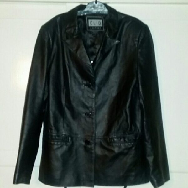 Clio Black Leather Jacket