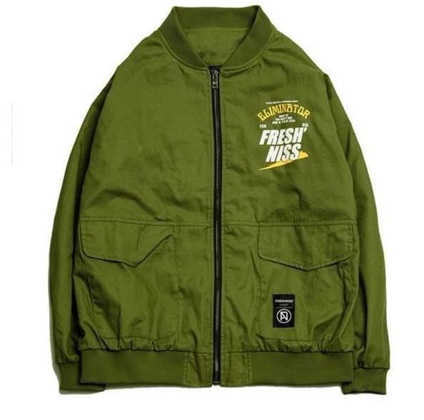 Club Giv Eliminator Green Bomber Jacket - Right Jackets