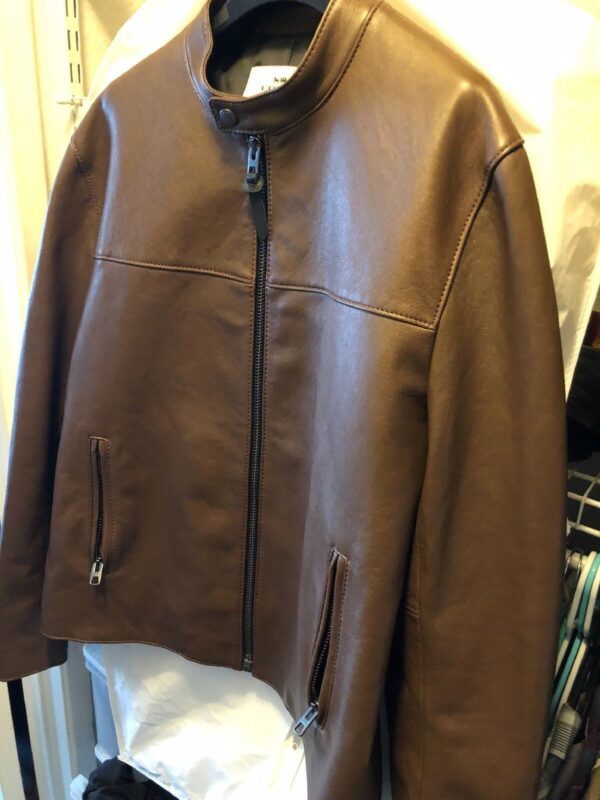 Coach Mens Brown Leather Jacket