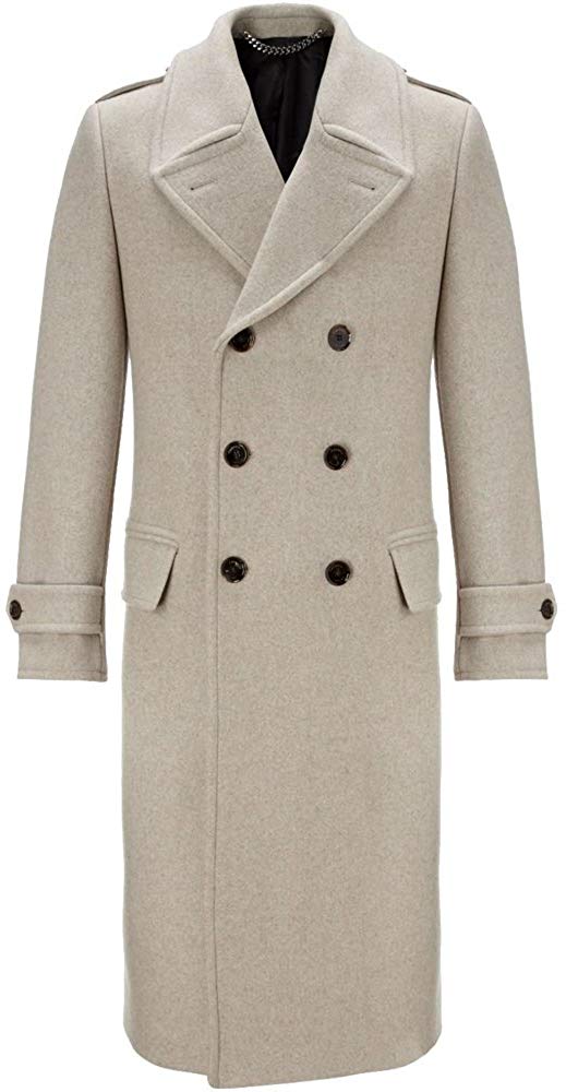 Crombie Great Beige Wool Coat