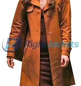 Dakota Johnson Fifty Shades Darker Brown Cotton Long Coat