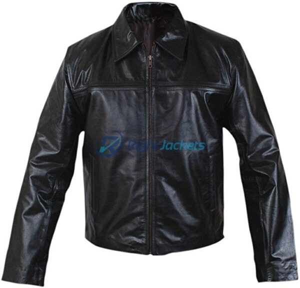 Daniel Craig Layer Cake Style Black Leather Jacket