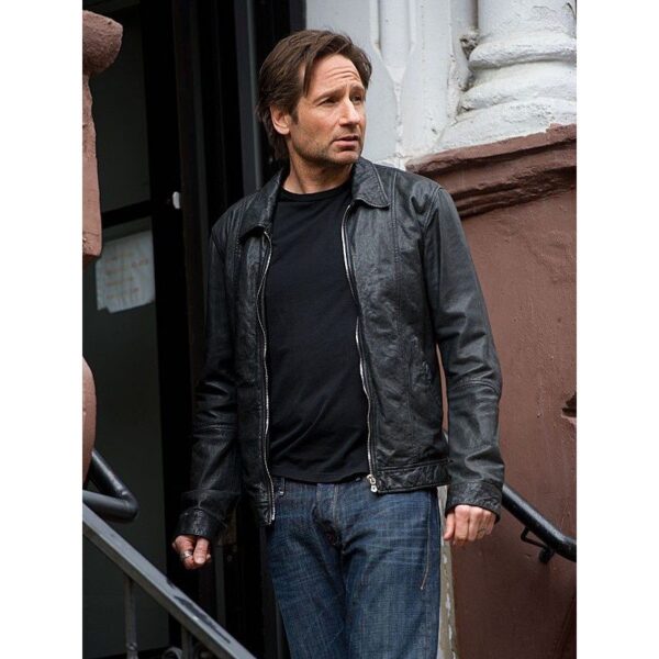 David Duchovny X-flies American Apperal Leather Jacket