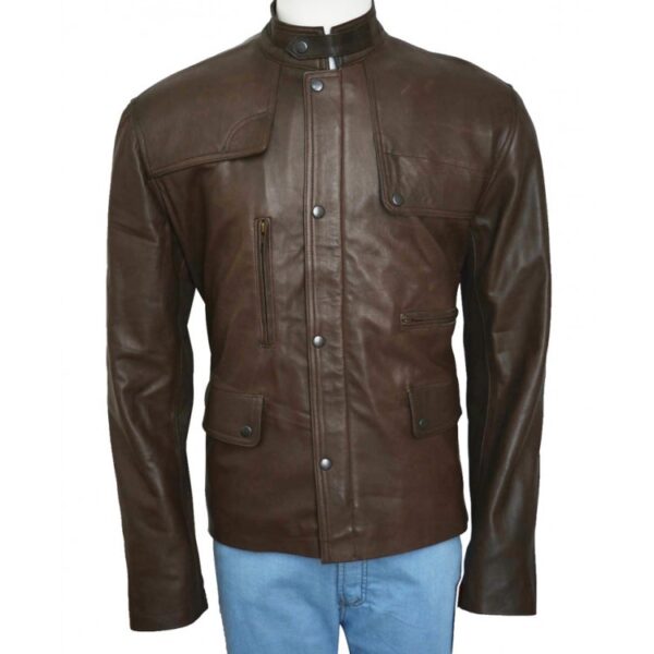 Deadpool Ajax Brown Leather Jacket