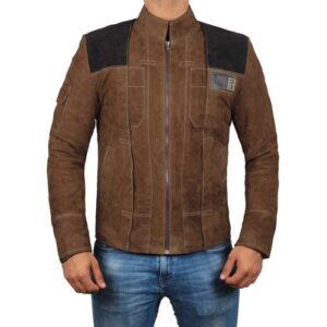 Decrum Suede Men Brown Leather Jackets