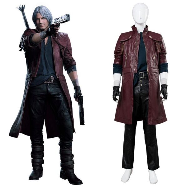 Devil May Cry Dante Aged Leather Coat