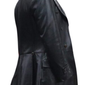 Doctor Sivana Shazam Fur Leather Trench Coat