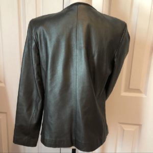 Doncaster Black Leather Jackets (Back)