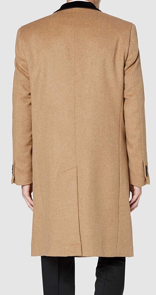 Double Breasted Camel Wool Overcoats