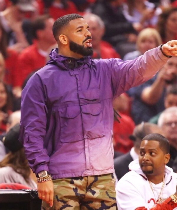 Drake NBA Playoffs Purple Coat