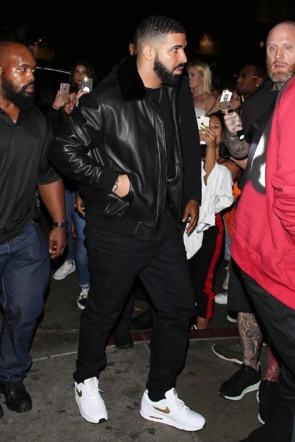 Drake Rapper Bomber Style Leather Jackets
