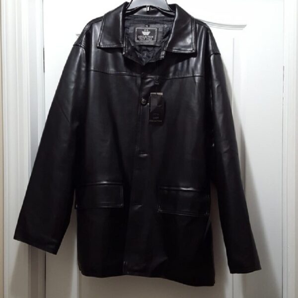 EA Collection Soft Faux Leather Jacket