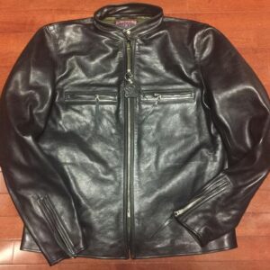 Eastman Black Elmc 100 Fq Horsehide Leather Jacket