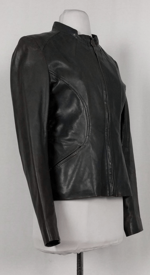 Elie Tahari Black Leathers Jacket