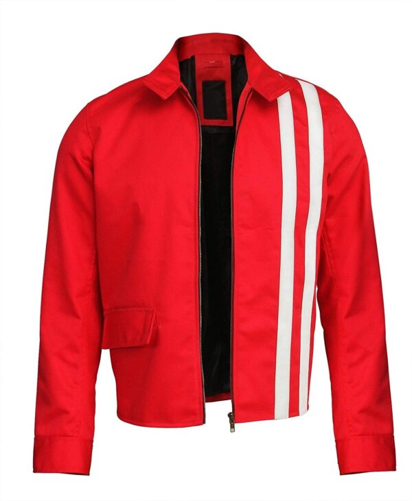 Elvis Presley Slimfits Speedway Red Cotton Jacket