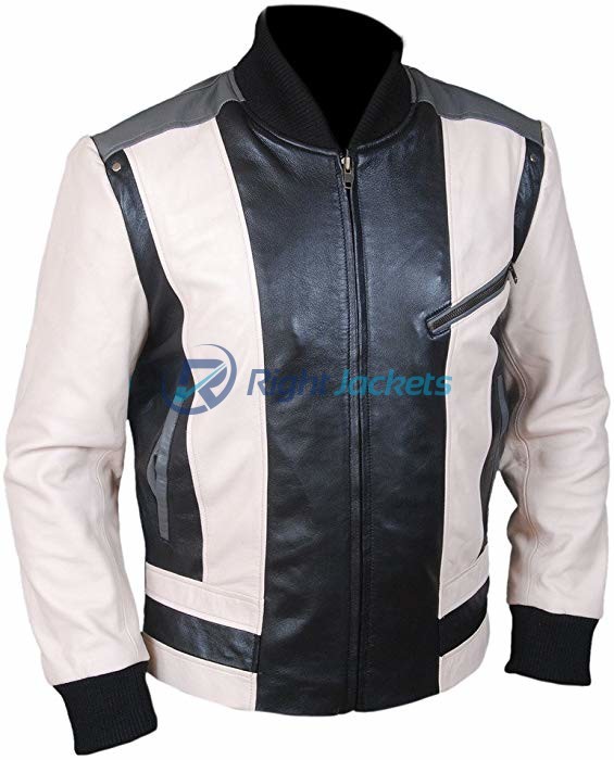 Matthew Broderick Ferris Bueller Black And White Leather jacket