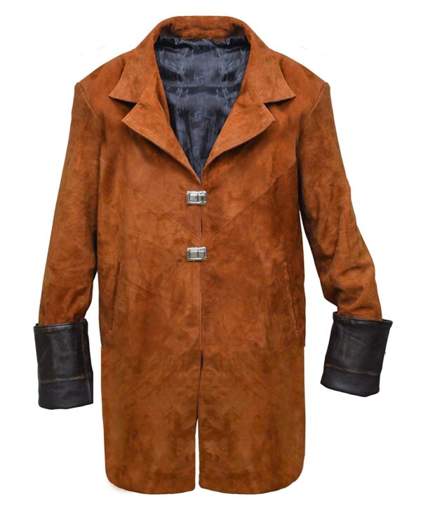 Firefly Malcolm Reynolds Suede Leather Trench Coat