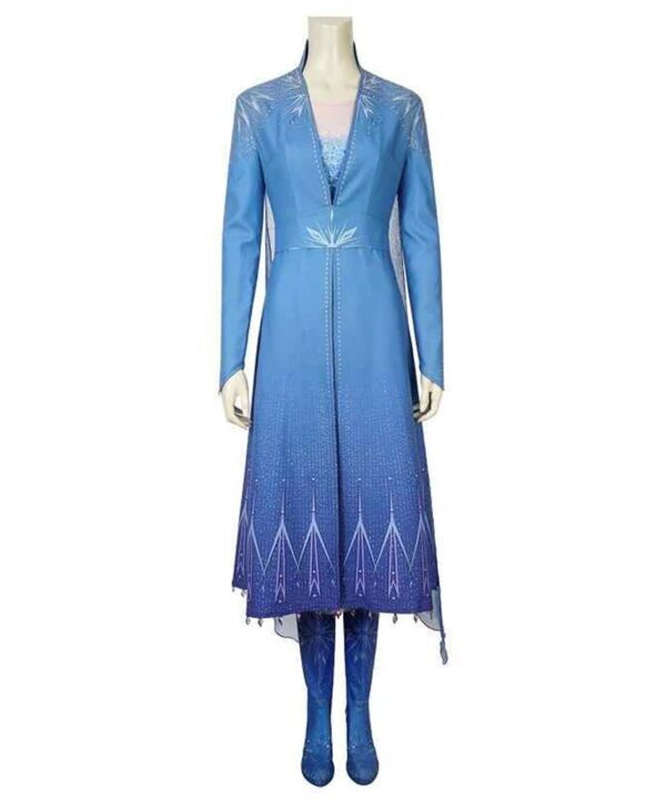 Frozen 2 Blue Cotton Princess Elsa Coat