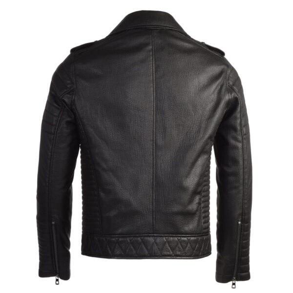 Full Grain Black Biker Leather Jackets