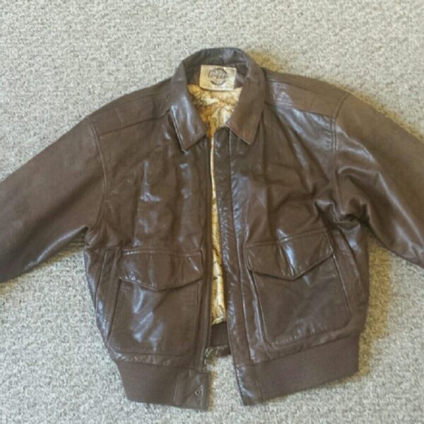 G3 Brown Bomber Leather Jacket