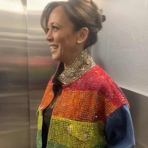 Gay Pride ‏Jacket Rainbow Flag Kamala Harris San Francisco