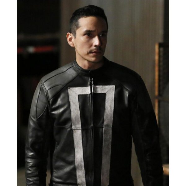 Ghost Rider Agents of Shield Robbie Reyes Leather Jacket front